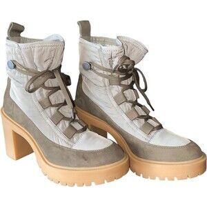 DOLCE VITA Celida Boots Stacked Heel Green Size 7.5